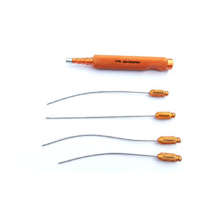 Manual Reusable Lipo Infiltration Luer Lock Cannulas Set 5 Plastic Cosmetic Surgery
