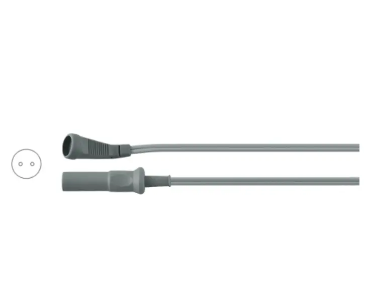 Silicone Bipolar Cable USA 2-Pin Plug Erbe Connector