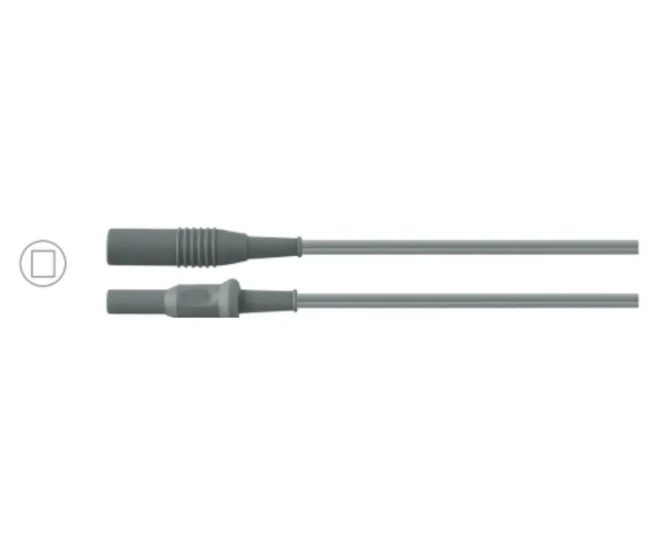Silicone Bipolar Cable European Flat Plug Martin Connector