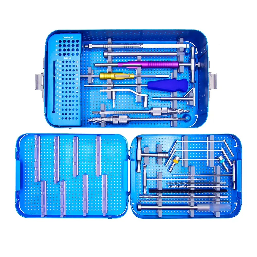 DHS and DCS Plate Instrument Set for Dynamic Hip and Condylar Screw Fixation