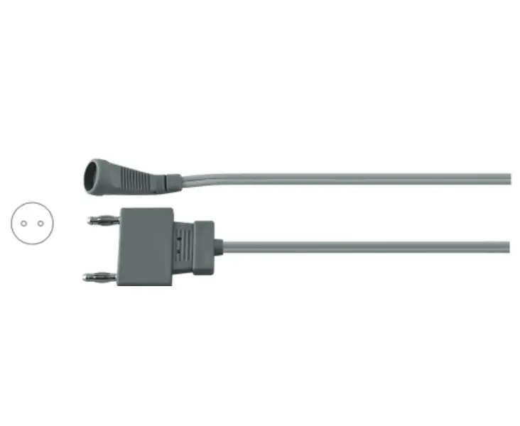 Silicone Bipolar Cable USA 2-Pin Plug Valleylab Connector